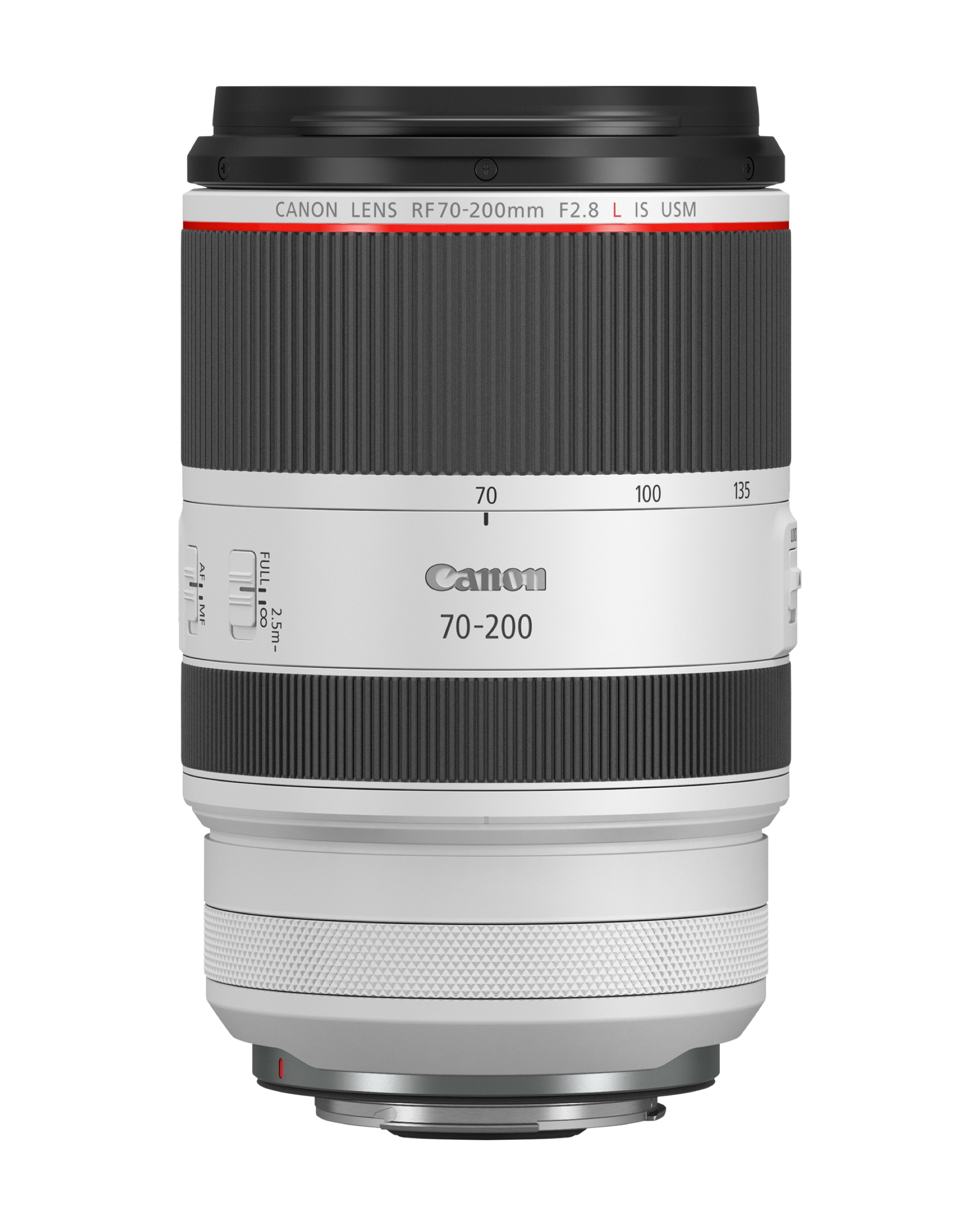 Canon RF 70-200mm f/2.8L IS USM, Frontansicht ohne Stativschelle